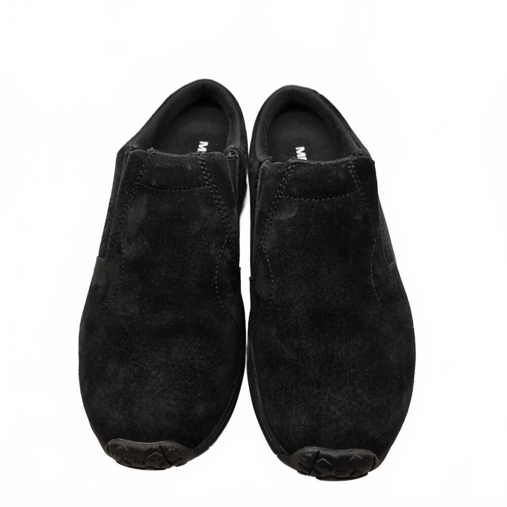 Merrell Women's Jungle Moc Slide Black Suede Mules Clogs Comfort Shoes Size 8 - Picture 3 of 8